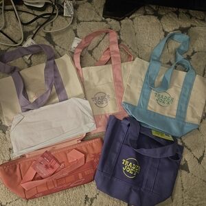 Canvas Tote Bag - Pink (Reusable Grocery Bag)